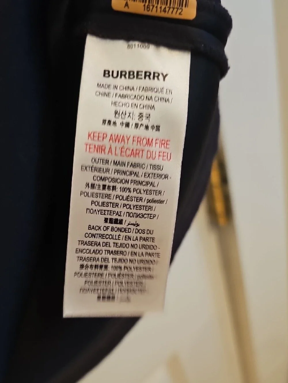 Burberry Black Short-Sleeve Logo Dress for Kids 12Y